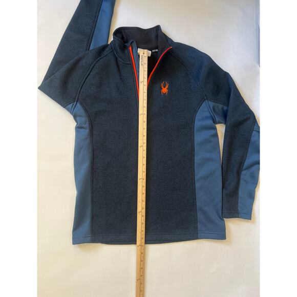Spyder Outbound Half Zip Mid-Weight Mock Neck Sweater 1/4 Zip Navy Size Large - Picture 5 of 10